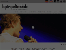Tablet Screenshot of hoptrupefterskole.dk